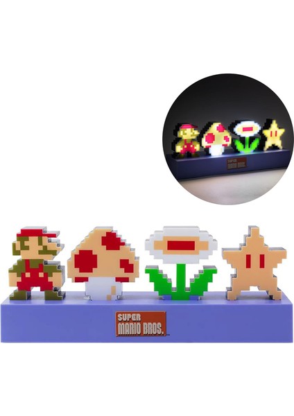 Pladone Süper Mario Bros Simgeleri Işık,, Çok