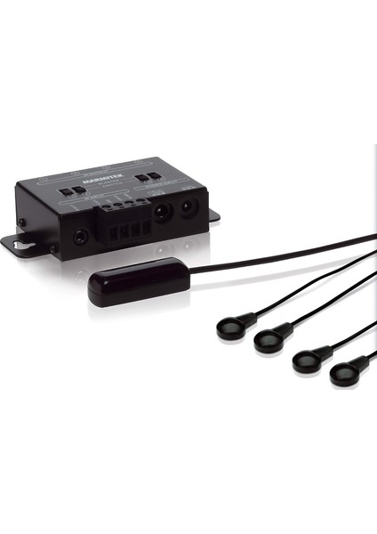 Kızılötesi Extender - Ir Control 10 - Emitter (Yapıştırıcı) Led'ler 4 Cihaz Için - Maks. 300 M - Ekstra Küçük Alıcı - Cihazları Kapalı Bir Dolapta ve Daha Uzun Mesafede Kullanır