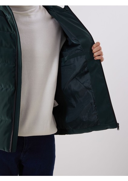 Yeni Sezon Standart Kalıp Kapüşonlu Erkek Şişme Mont modelleri