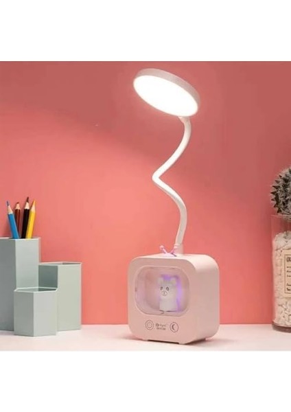 Şarjlı, 3 Kademeli Ayıcıklı Çalışma, Ofis, Masa Lambası Gece Lambası fiyatları