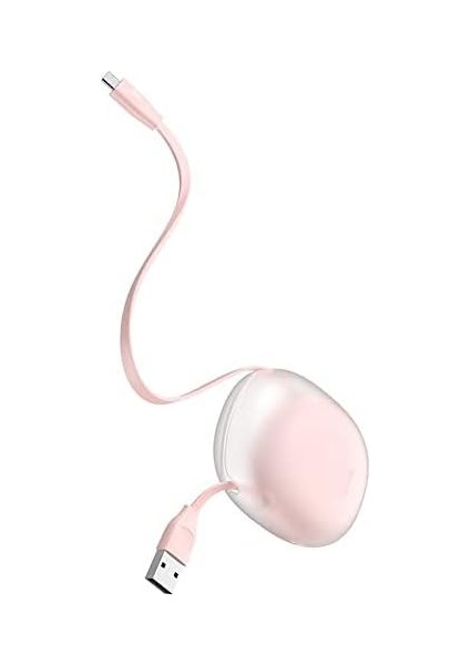 Go, 2.0 A Usb-A & Usb-C Makaralı Şarj & Data Aktarım Kablosu, 1 Metre, Beyaz- Pembe, ‎catrn-24 fiyatları