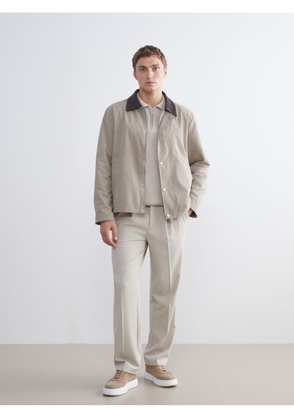 Yeni Sezon Standart Kalıp Kadife Yaka Erkek Mont fiyatları