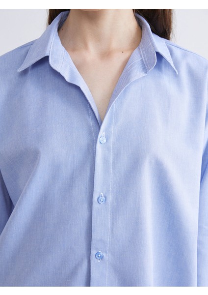 Yeni Sezon Oversize Oxford Kadın Gömlek modelleri