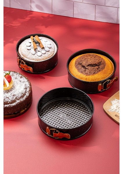 3'lü Kek Kalıbı Seti 16-18 - 20 cm