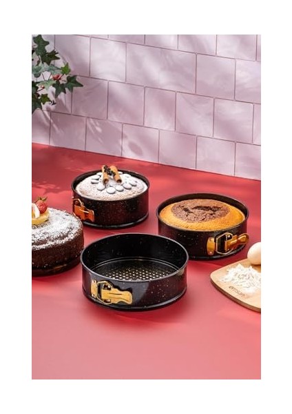 3'lü Kek Kalıbı Seti 16-18 - 20 cm modelleri