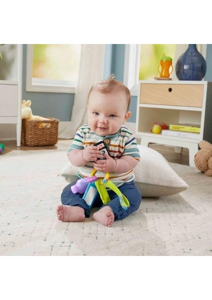 Birden Fazla Dil Desteğiyle 6 Ay ve Üzeri Bebekler Için Müzik Çalan, Dişlik ve Ayna Içeren Eğlen ve Öğren Aktivite Anahtarı, HWY40 modelleri