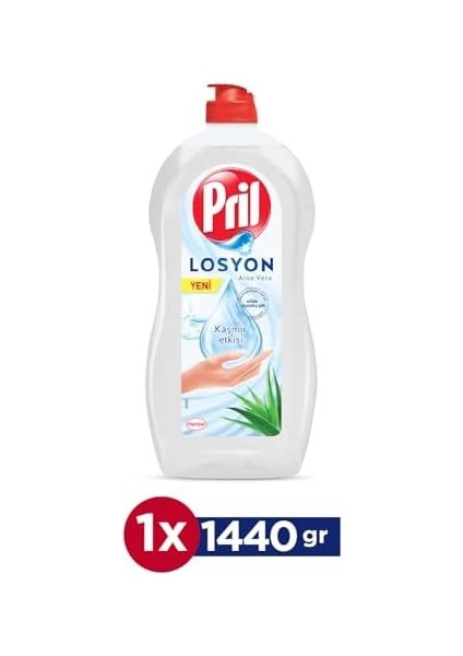Pril Losyon Aloe Vera Özlü Kaşmir Etkisi ile Cilde Uyumlu Elde Yıkama Sıvı Bulaşık Deterjanı 1 x 1440 ml , Aloe Vera 1440ML modelleri