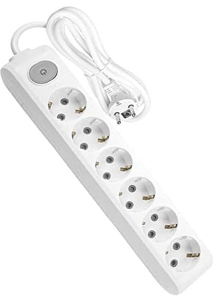 Multi-Let Priz Anahtarlı Topraklı Kablolu Çocuk Korumalı 3mt