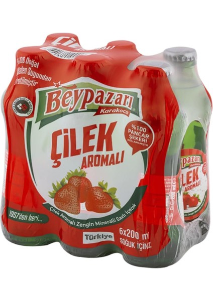 Beypazarı Çilekli Maden Suyu (6X200ML)
