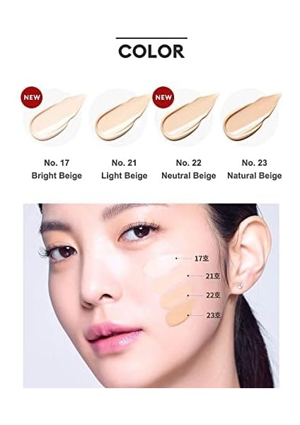 Mıssha Yüksek Kapatıcı ve Cilt Bakım Etkili Yeni Nesil Bb Krem SPF42+++ M Perfect Cover Bb Cream Rx (No.25) modelleri