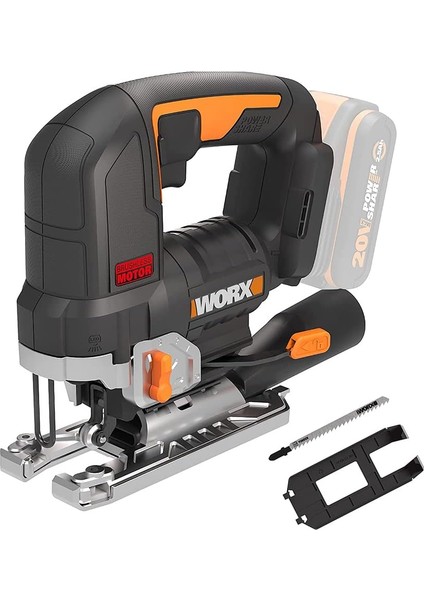 WX542.9 20VOLT Profesyonel Kömürsüz Dekupaj Testere (Akü Dahil Değildir)