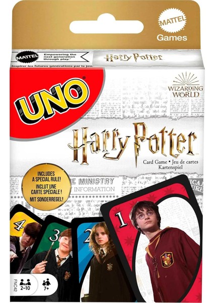 Games Uno Potter™ Unoò Potter™ Kart Oyunu, Film Temalı 112 Kartlık Deste, 7 Yaş ve Üzeri Için FNC42