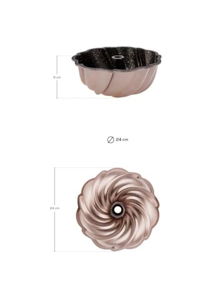 Cake Pro Pare Rosegold Döküm Kek Kalıbı fiyatları