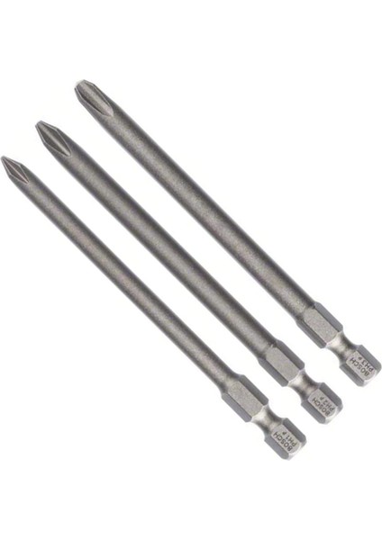 Pro 3 Parça.-Set Ekstra Sert Tornavida Ucu Phillips Vidalar-(Uzunluk: 89 Mm)
