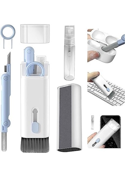 7'si 1 Arada Elektronik Temizleme Kiti, Klavye, Kulaklık, Kamera, Telefon Temizleyici, Çok Fonksiyonlu Temizleme Kalemi, Silikon Uçlu fiyatları