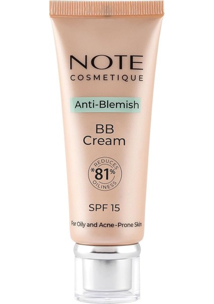 Note Anti-Blemish Bb Cream 02 Light Cream Spf 15 Akneye Yatkın Ciltler Bb Krem modelleri