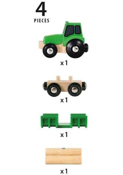 World 33799 – Traktör, Ahşap Kolye Uçlu, Renkli fiyatları