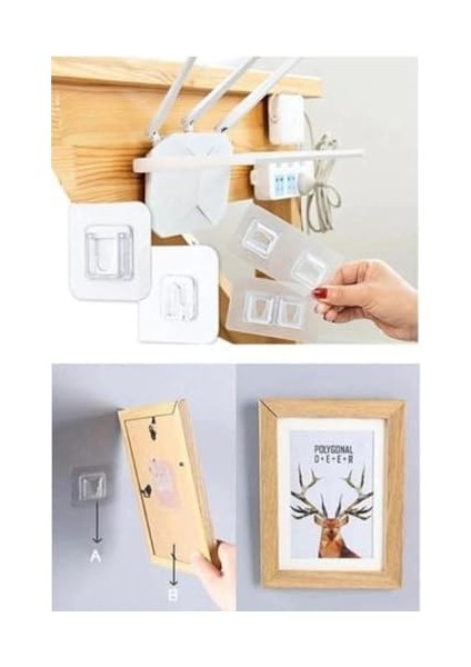 Life 5 Adet Çift Taraflı Yapışkanlı Eşya Sabitleme Askısı MIT1107 modelleri