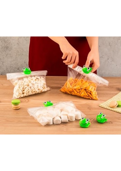 Çok Amaçlı Klips,gıda Saklama,sevimli Paket Klipsi 3lü Set modelleri