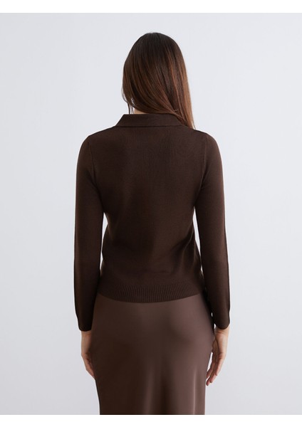 Yeni Sezon Polo Yaka Kadın Triko Kazak fırsatları