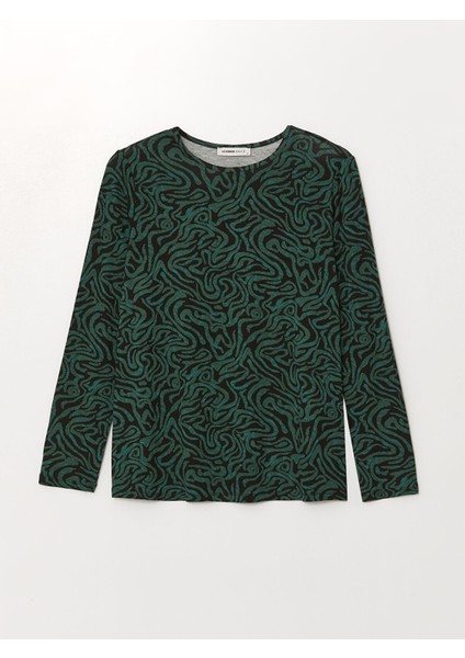 Yeni Sezon Bisiklet Yaka Desenli Kadın Tişört indirimleri