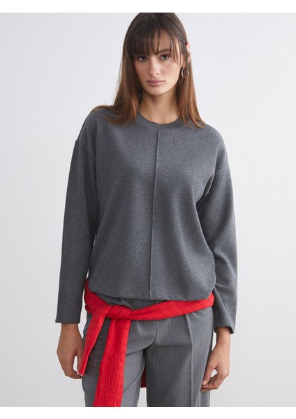 Yeni Sezon Bisiklet Yaka Kadın Triko Kazak