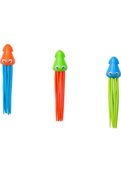 Speedy Squid Dalış Figür Seti, 3'lü Set 16,8 x 4,5 x 4,5 cm