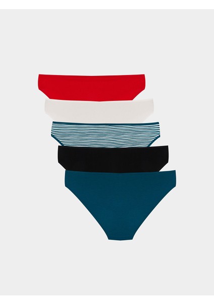 Yeni Sezon Baskılı Bikini Külot 5'li fiyatları