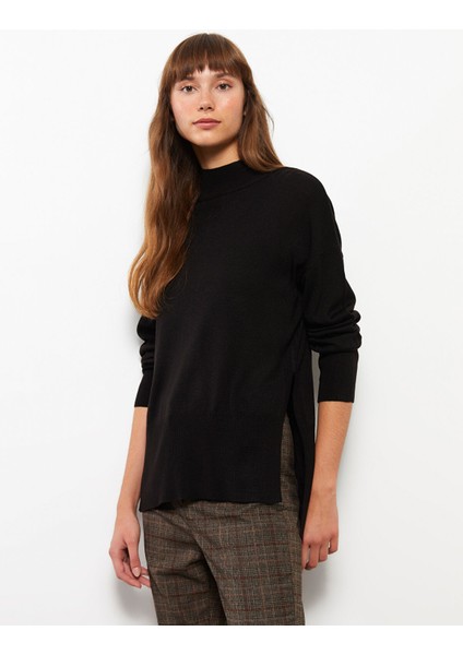 Yeni Sezon Yarım Balıkçı Yaka Kadın Triko Kazak modelleri