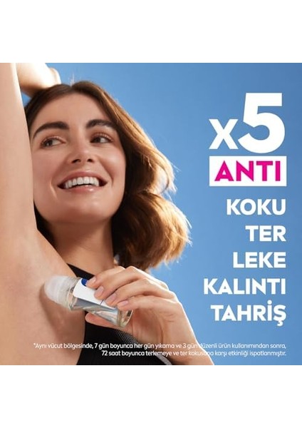 Nıvea Kadın Sprey Deodorant Black&white Clear 150ML ve Mini Roll-On 25ML, 72 Saat Anti-Perspirant Koruma
