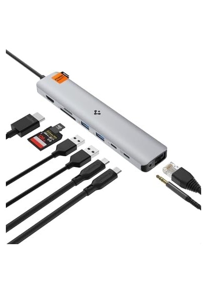Arcdock 85W Güç Adaptörü 9in1 Usb-C Multi Hub / Çoklayıcı 9 Port / 4K 60hz / Ethernet 1gbps / MacBook PD2306 Space Gray - ACA06388 modelleri