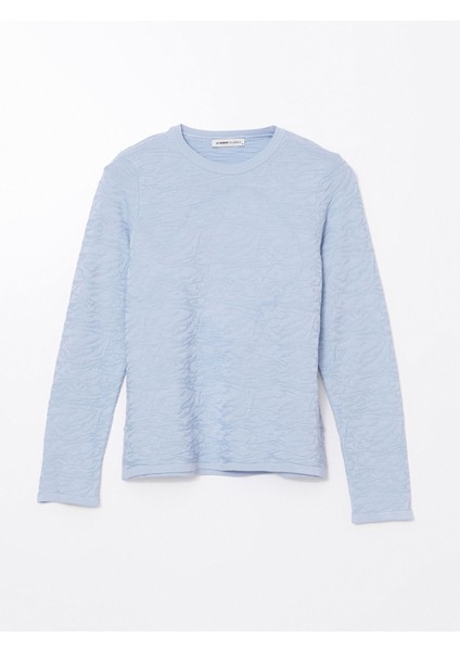 Yeni Sezon Bisiklet Yaka Desenli Kadın Triko Kazak indirimleri