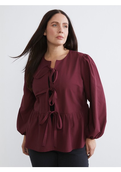 Yeni Sezon Büyük Beden Poplin Kadın Gömlek