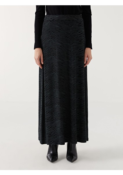 Yeni Sezon Beli Lastikli Desenli Kadın Etek fiyatları