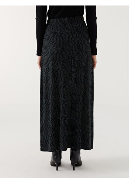 Yeni Sezon Beli Lastikli Desenli Kadın Etek fırsatları