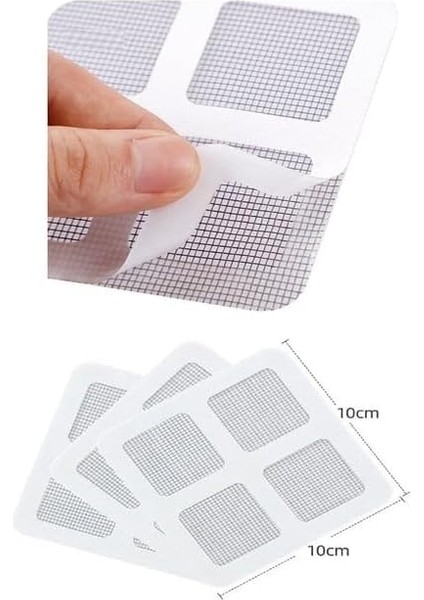 Outlet 10 Adet Yapışkanlı Kesilerek Kullanılabilir Yırtık Kapı-Pencere Sinekliği Onarım Tamir Bandı fiyatları