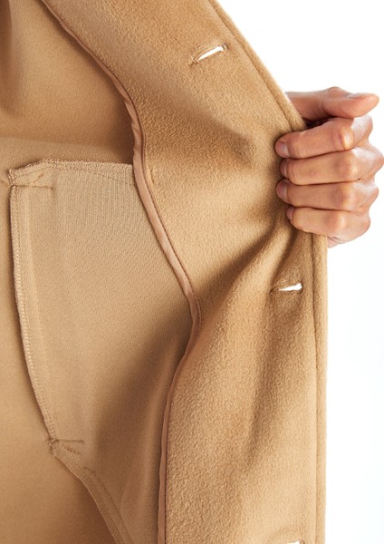 Yeni Sezon Standart Kalıp Ceket Yaka Erkek Kaşe Kaban fırsatları