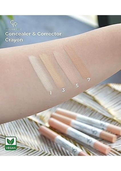 Golden Rose Concealer & Corrector Crayon No:01 1 Paket modelleri