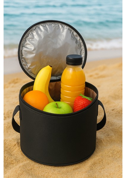 Siyah Oto Soğuk ve Sıcak Tutucu Bagaj Buzluk Çanta