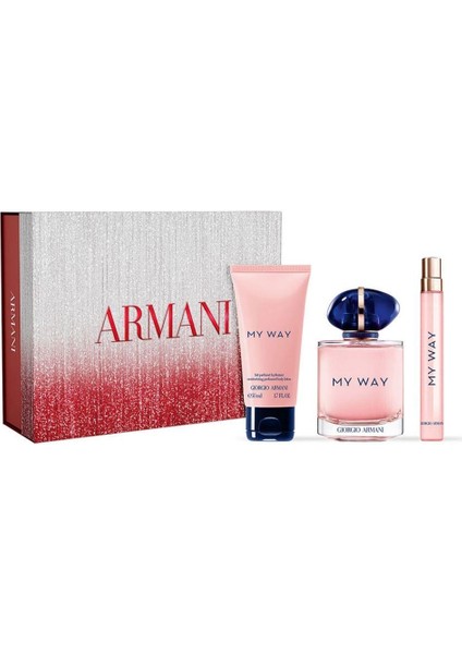My Way Edp 90 ml + My Way Edp 90 ml + 50 ml Body Lotion Kadın Parfüm Seti