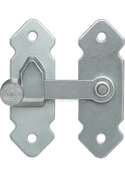 Fransız Kilidi, Metal Mandallı Kapı Kilidi, Sağlam Mekanizma, Bütçe Dostu Bağlantı Aparatı, Montajlı Pratik Kilit, Nostaljik Tasarım, Kapı, Mobilya, Dolap ve Pencere Kilidi, 180° (Gri)