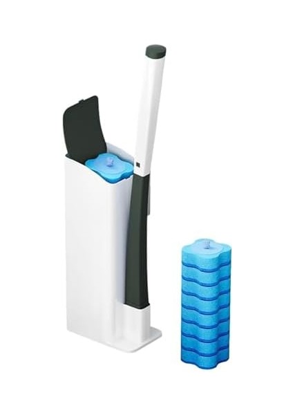 Özel Sünger Başlıklı Temizlik Seti - Kullan At Süngerli ve Deterjanlı Tuvalet Fırçası (Set) modelleri