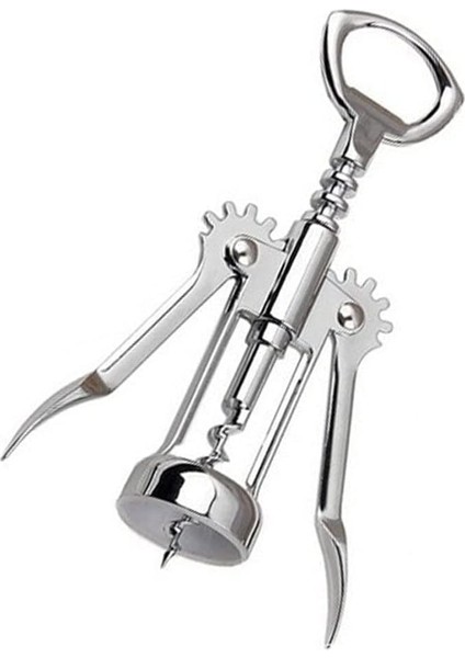 Paslanmaz Çelik Tirbuşon Konserve, Mantar Kapak Şarap Açacağı,