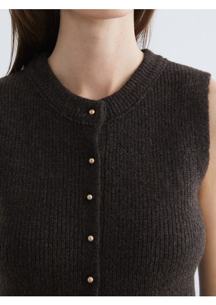 Yeni Sezon Bisiklet Yaka Kadın Triko Yelek modelleri