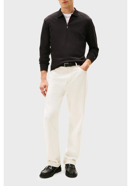 Pamuklu Regular Fit Logolu Polo Yaka Sweat Erkek Polo Yaka Sweat MW0MW40302 Bds fiyatları