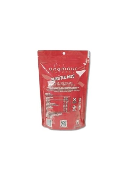 Anamour Natural Çilek Kurusu Cips Çilek Kurutulmuş (Şeker Ilavesiz) 3'lü Paket Kuru Meyve Kıtırı 75 Gram modelleri