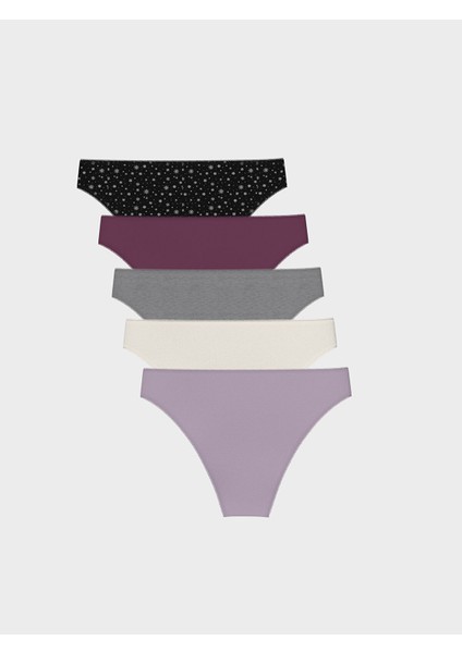 Yeni Sezon Baskılı Brazilian Külot 5'li fiyatları