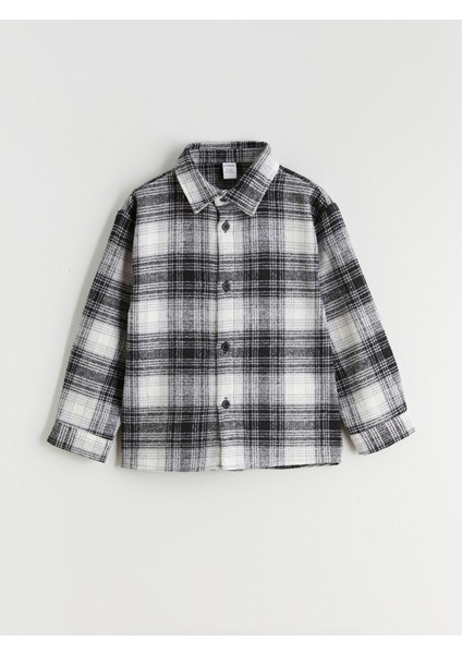 Yeni Sezon Uzun Kollu Ekose Erkek Çocuk Gömlek