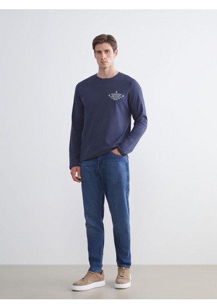 Yeni Sezon Bisiklet Yaka Uzun Kollu Baskılı Erkek Tişört fiyatları