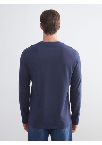 Yeni Sezon Bisiklet Yaka Uzun Kollu Baskılı Erkek Tişört fırsatları